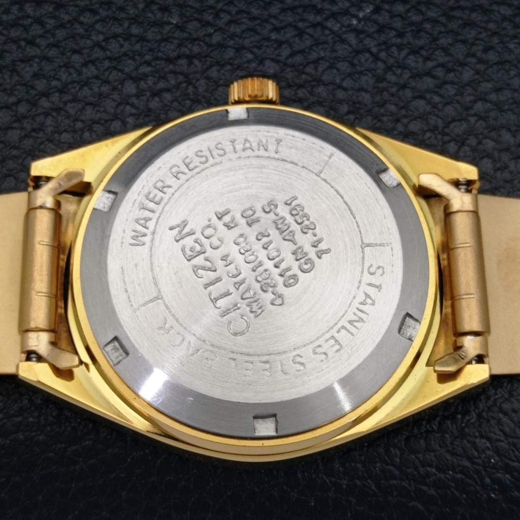 REFURBISHED CITIZEN AUTOMATIC 8200 JAPAN MENS DATE WHITE DIAL WATCH a432606-2 R112-a432606