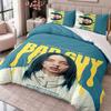 Billie Eilish 3Pcs Bedding Set Duvet Cover With Two Pillowcases For Bedroom Home Decoration