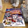 1Pc Paw Patrol Christmas Celebration Rug Office Carpet Indoor Outdoor Doormat Nonslip Soft And Comfortable Living Room Christmas Halloween Gift D91876