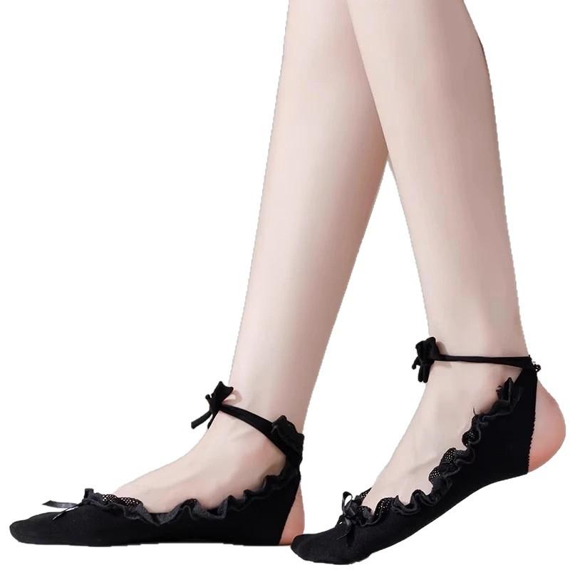 New Arrival: Summer Lace Bow Boat Socks - Japanese Style, Frilly Edge, Ballet Invisible Design