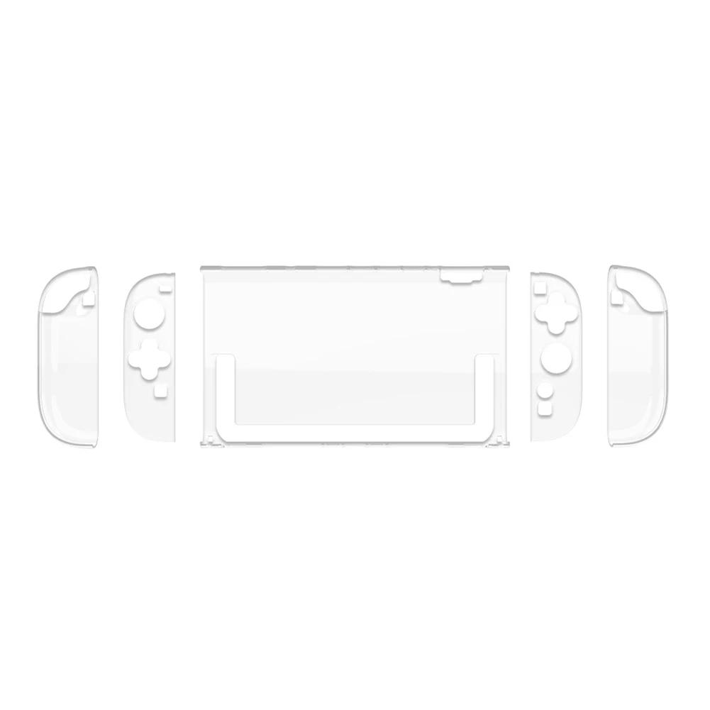 Clear PC Hard Case for Switch 2 Split Protective Case Cover Anti-scratch Transparent Skin Case Shockproof Protective Shell Cover