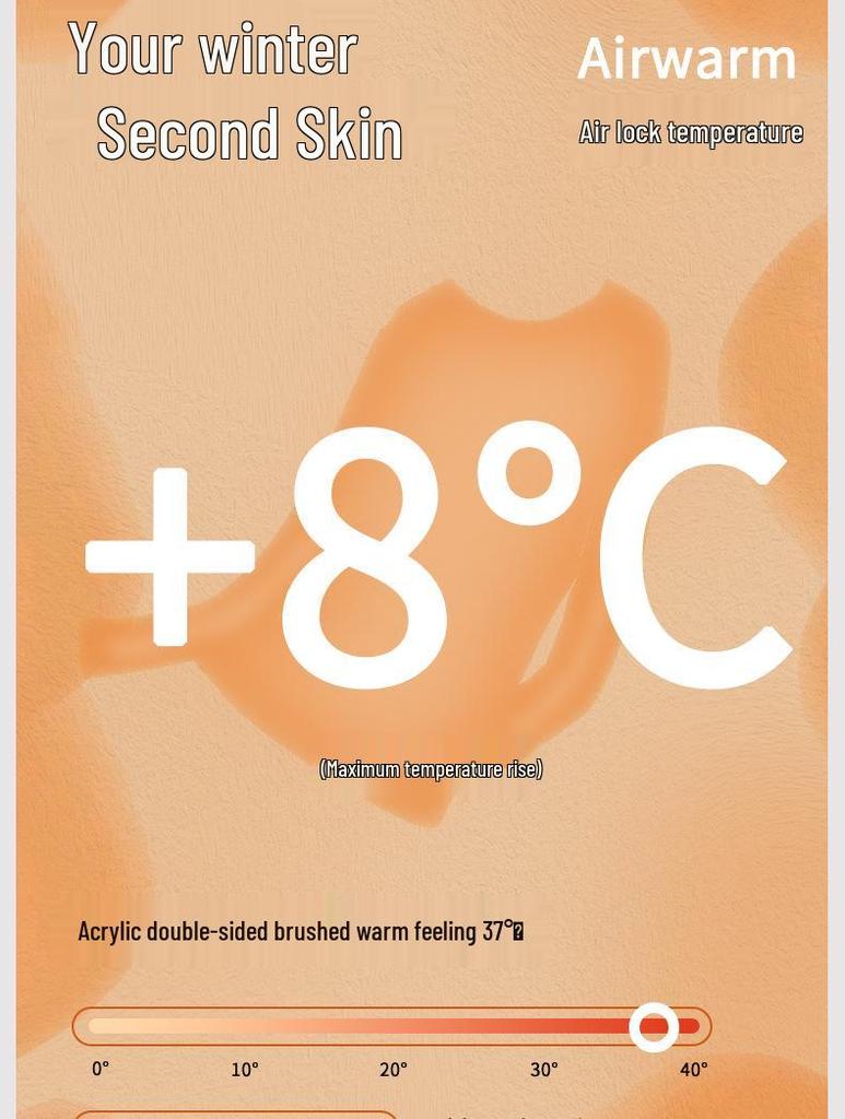 Women's Extra Thick Fleece-Lined Acrylic Thermal Base Layer Top