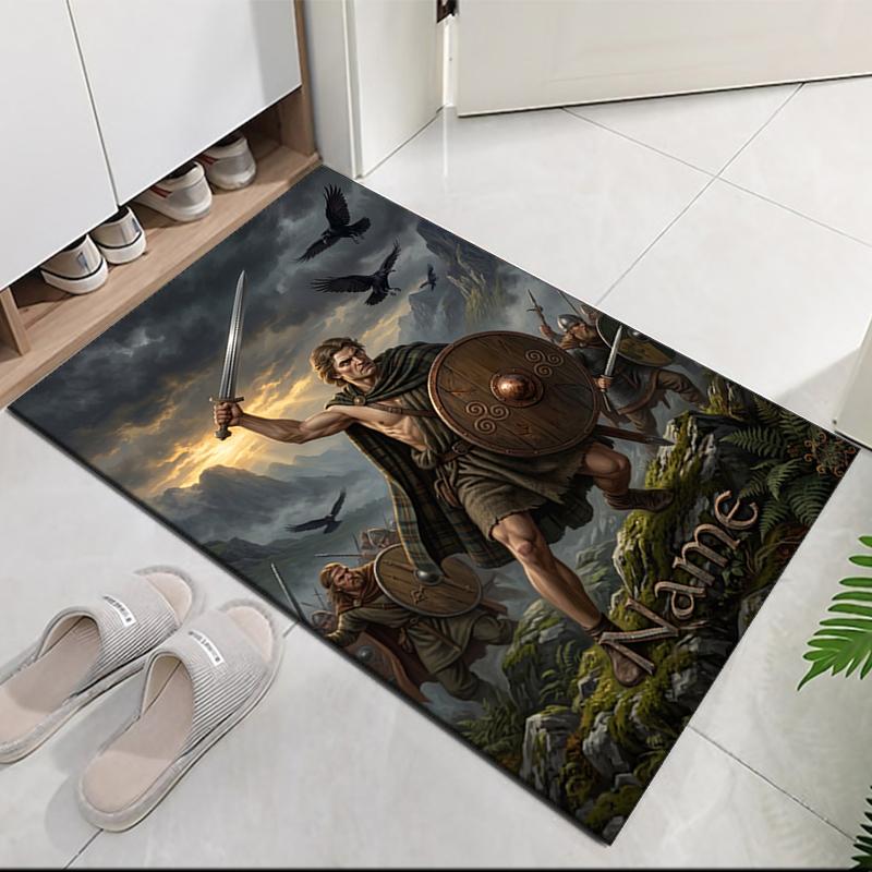 Custom Name Heroes Gaul Printed Carpet Rug For Office Chair Living Room Bedroom Kitchen Room Decor Gifts