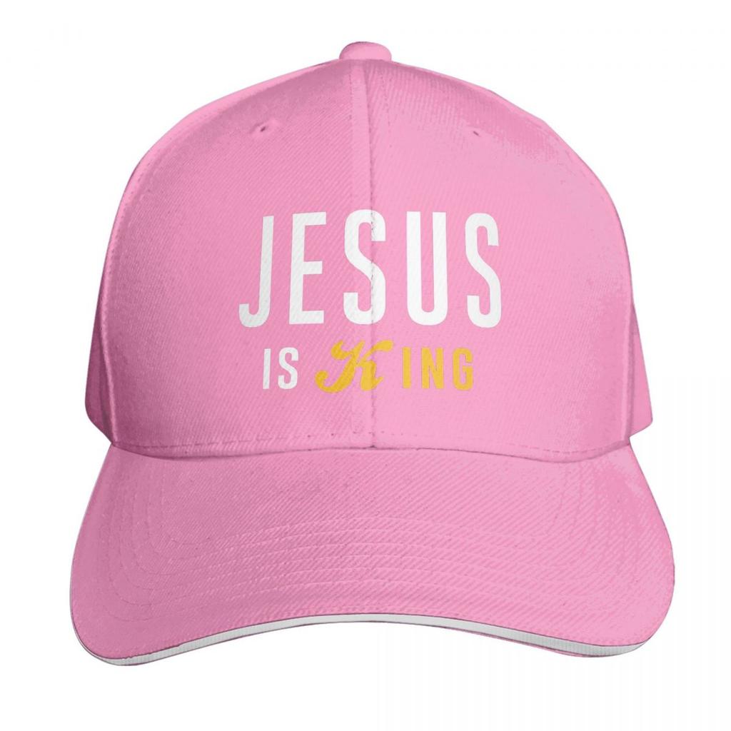 Jesus Is My King Christian Faith Catholic Cap Fashion Casual Baseball Caps Adjustable Hat Hip Hop Summer Unisex Baseball Hats