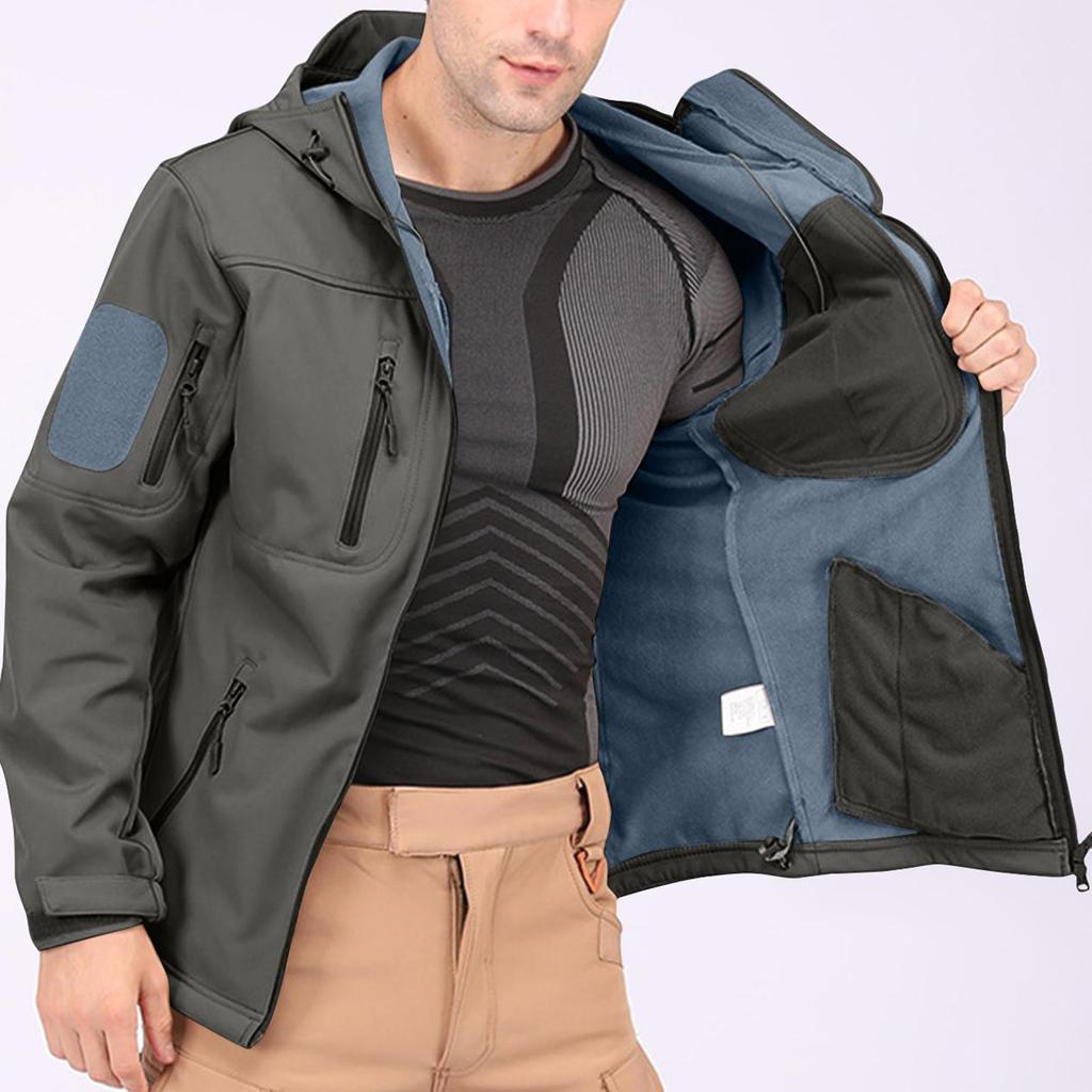 Herren Winter Einfarbig Jacken Herren Mode Trend Jacken Atmungsaktive Winddichte Jacken Outdoor Sportjacken