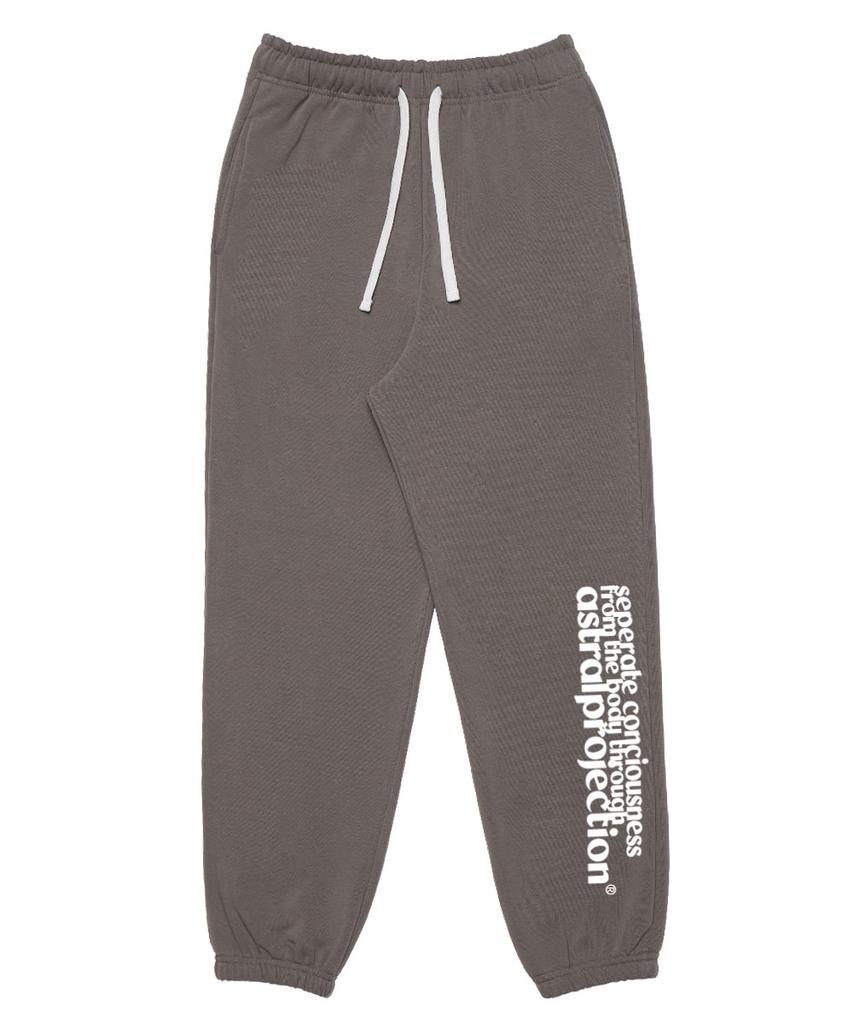 ASTRAL PROJECTION Astral Lettering Comfortable Training Sweat Jogger Pants_Gray
