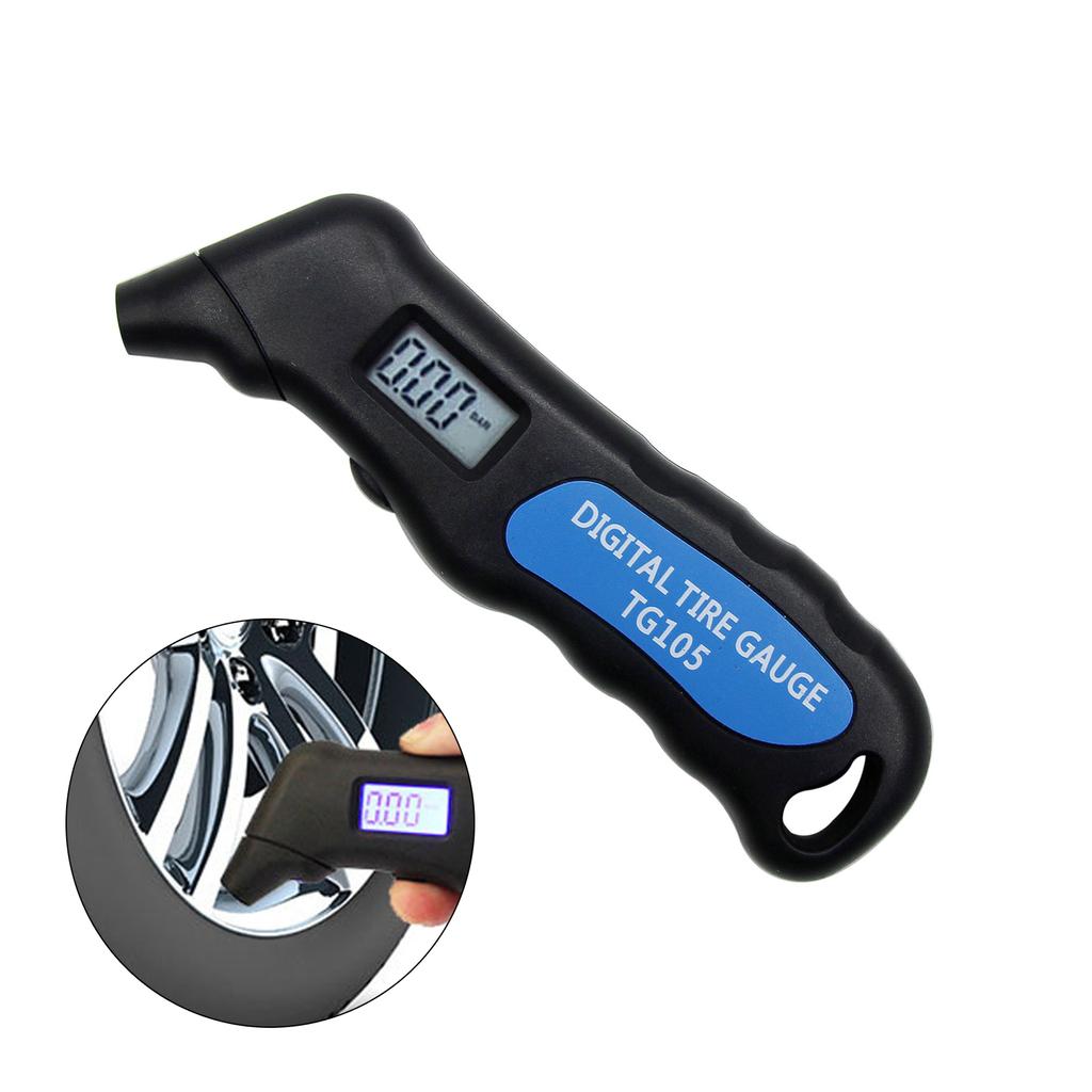 Multifunctionl Tire Pressure Gauge Barometer LCD Display Air Gauge Barometer Tester For Car Truck Motorbike Bike Scooter