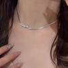 Hot Selling Personalized Gold Bow Snake Bone Chain Necklace with A New Light Luxury and High-end Feel