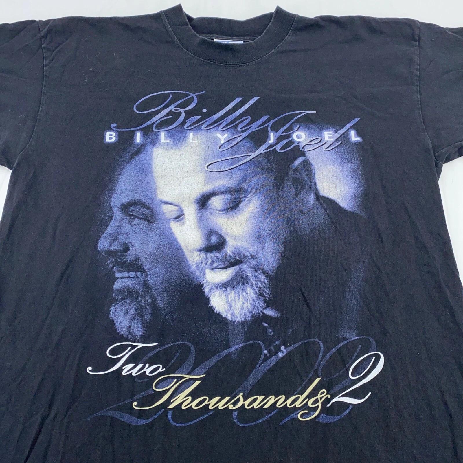 vintage 2002 BILLY JOEL CONCERT T-Shirt MEDIUM/LARGE rock tour 2XL