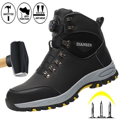 Botas de Trabajo para Hombre para Exteriores Zapatos de Seguridad Puntera de Acero Resistentes a Pinchazos Zapatillas de Trabajo Indestructibles Zapatos de Trabajo para Hombre Calzado Recomendable Nuevo