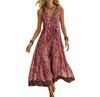 European and American new TikTok summer leopard print casual sleeveless V-neck dress women