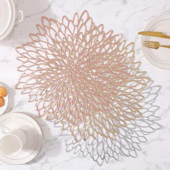 Placemats Heat Resistant Non-Slip Dining Table Mats Reusable Wear-Resistant Stain-Proof Insulated Mats for Home Kitchen Restaurant