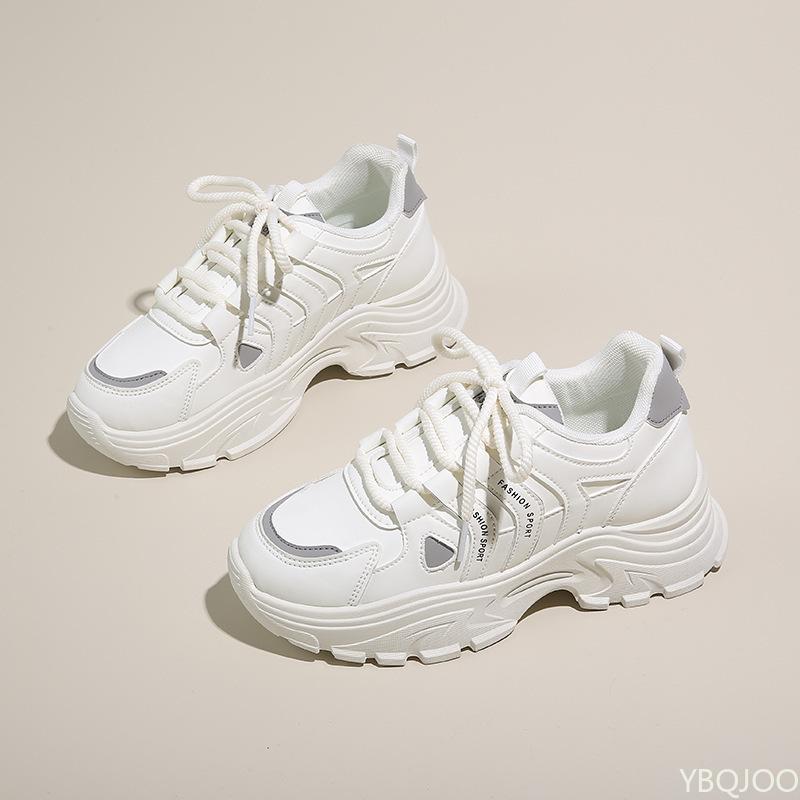 Fashion New Women's Autumn Fashionable Versatile Sports Shoes Running Leisure Shoes Thick Soled Height Increasing Women Sneakers