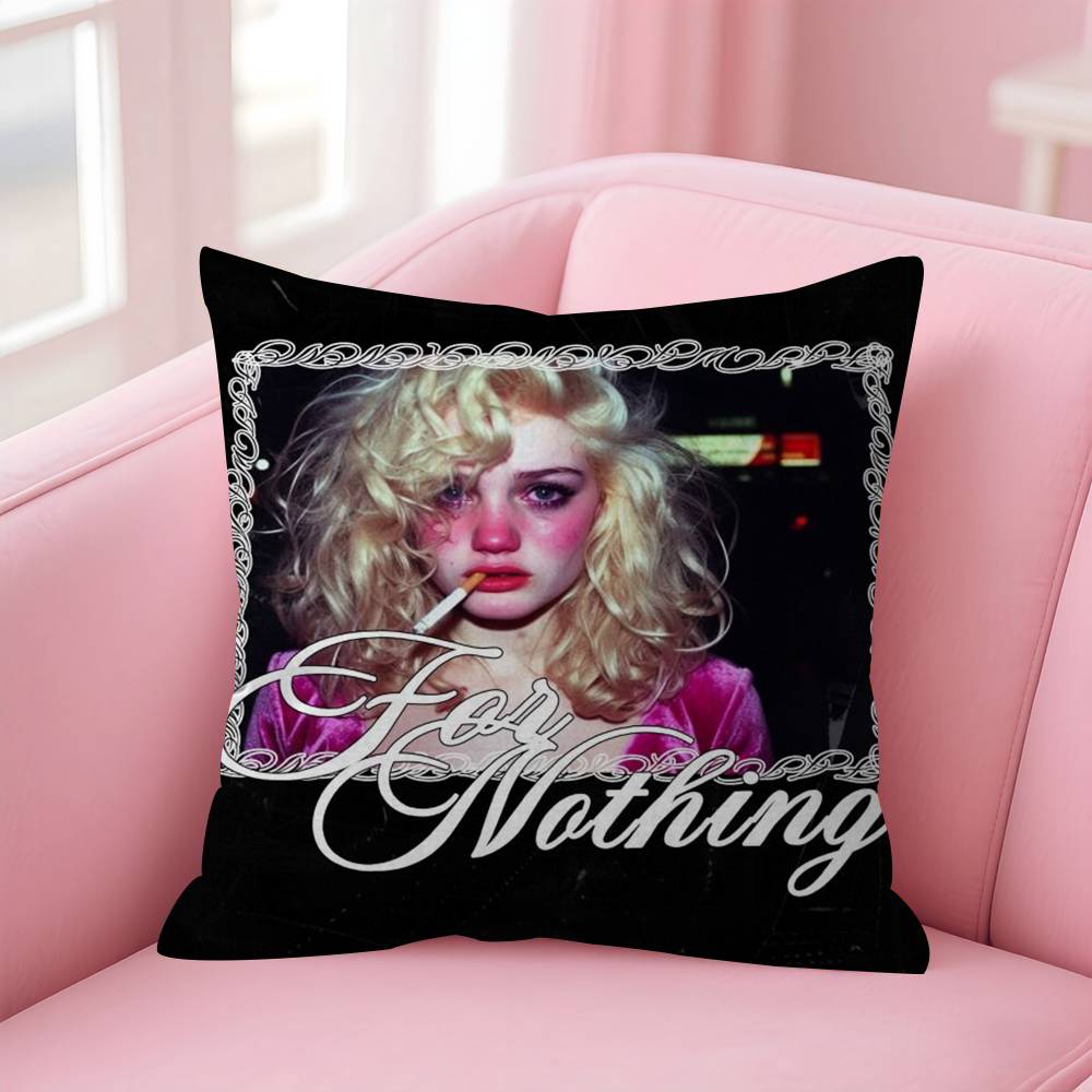 Pillow Covers Cartoon Sofa Decorative Home Doublesided Printing Short Plush Cute Cushion Cover Singer NNine Vicious