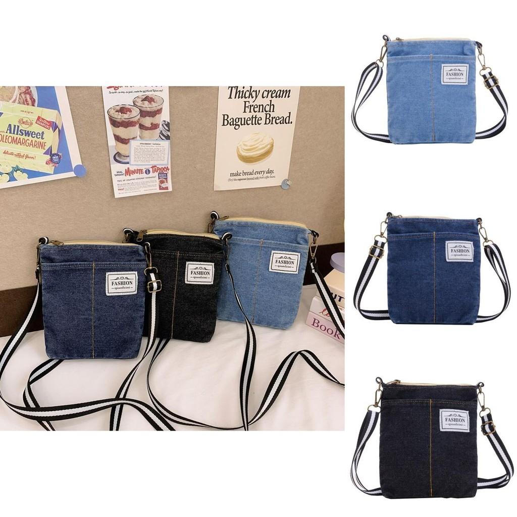 Fashionable Denim Baby Backpack Stylish Letter Design Unisex Shoulder Bag For Kids
