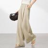 La Chapelle Women's Tencel Linen Wide-Leg Pants