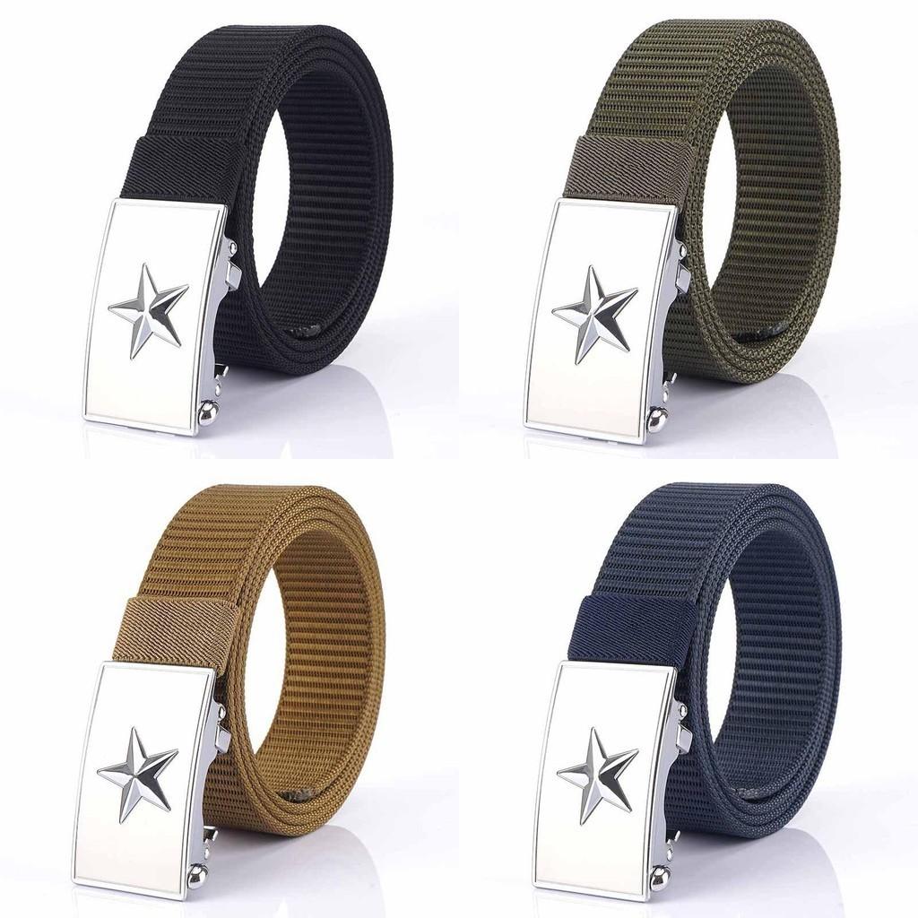 Wholesale 3.5 Nylon Waist Belt Alloy Rectangle Automatic Buckle Outdoor Tactical Men Fire Belt