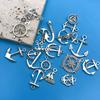 Mix 20pcs/Pack Zinc Alloy Antique Silvery Ship Anchor Shaped Charms Pendants for DIY Necklace Bracelet Earrings Jewelry Handmade