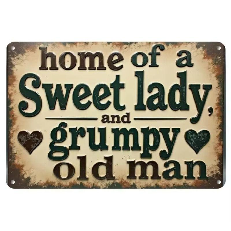 Planetjuice wall art Metal Wall Art Decor Sign xcm Hanging Tin Sign Retro Plaque