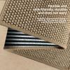 Faux Leinen Anti-Rutsch Fußmatte TPR Selbstklebend Waschbar Eingangsteppich Wasserabsorbierend Fleckenabweisend Retro Hauseingang Bodenmatte