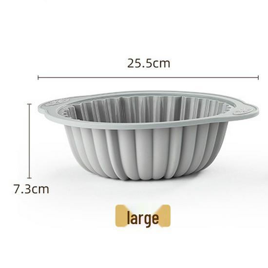 

Силиконовая круглая форма для торта - Легкое извлечение для выпечки и приготовления шоколада Large round cake mold - bagged серый