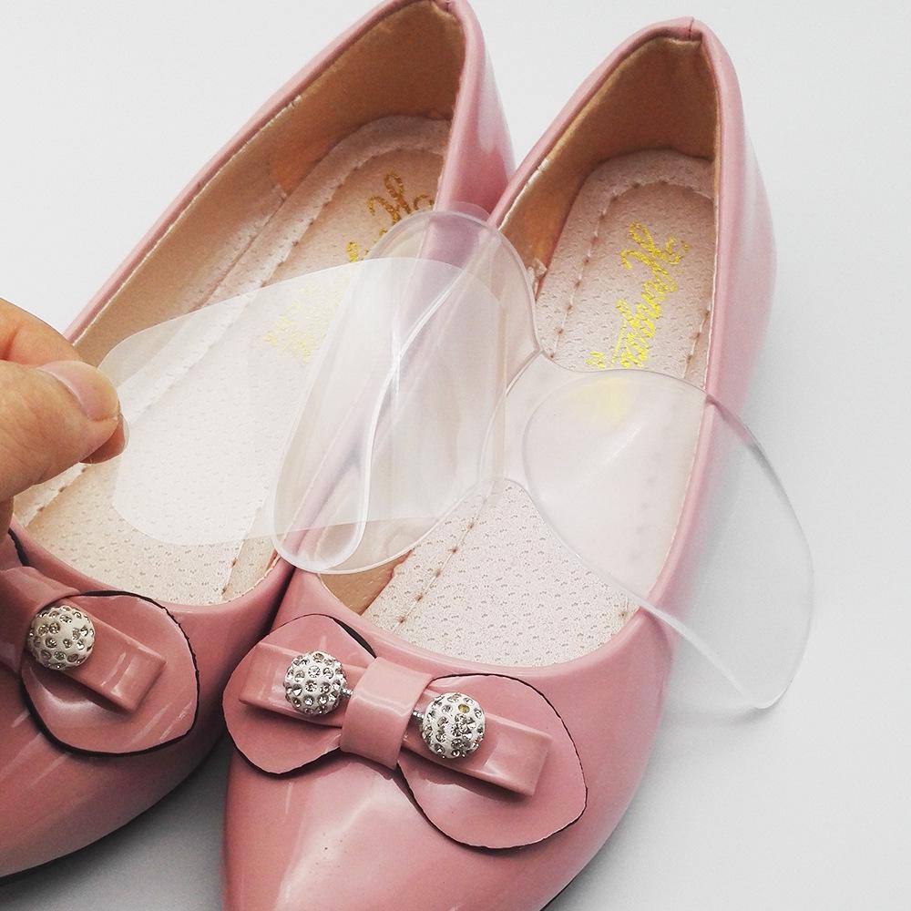 Transparent Non-Slip T-Shaped Silicone Heel Pads & Anti-Friction Insoles