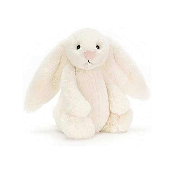 Jellycat Bashful Bunny M плюшевый кролик сидя высота 20 см кремовый
