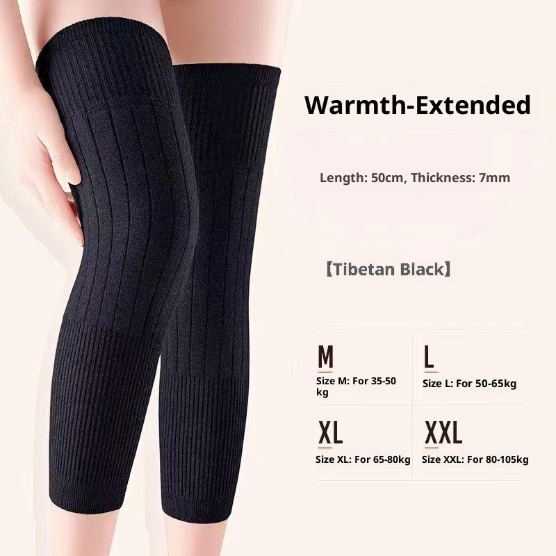 Thickened Warm Knee Pads for Outdoor Sports Anti Slip Knee Support Unisex Leg Protector for Hiking Running