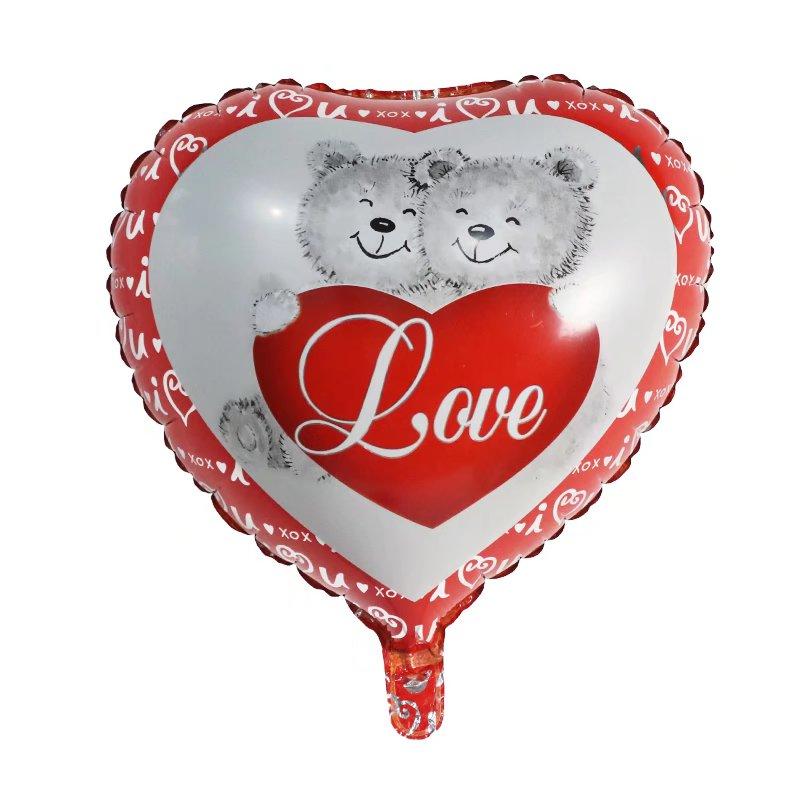 18inch 10pcs Red Heart Love Balloons Inflatable Foil Balloon Wedding Valentine Day Decorations Helium Balloon I Love You Globos 5