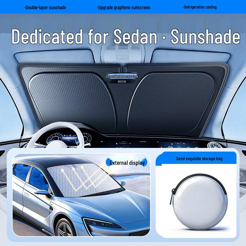 Car Windshield Sunshade: Heat Insulation & Sun Protection Visor Cover