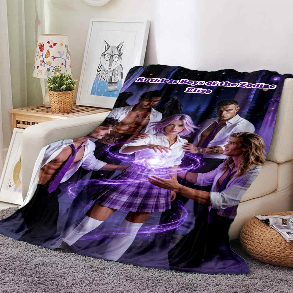 The Vampire Elise Callisto Print FlAannel Blanket, High quality Comfortable for All Seasons, Home Decor, Warmth and Comfort