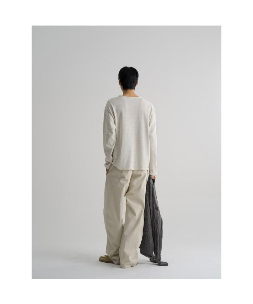 8SECONDS Natural Stripe Long Sleeve T-Shirt Ivory