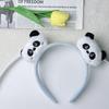Adorable 2026 Panda Hair Accessory: Cute Round Headband & Funny Clip for Girly Wash Face Routine