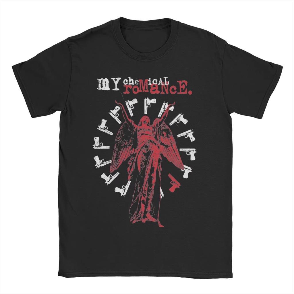 My Chemical RoUnisexce  MCR Band graphic Vintage Unisexs TShirt Unisex ONeck 100Cotton Short Sleeve Oversized Y2k Popular New Tee