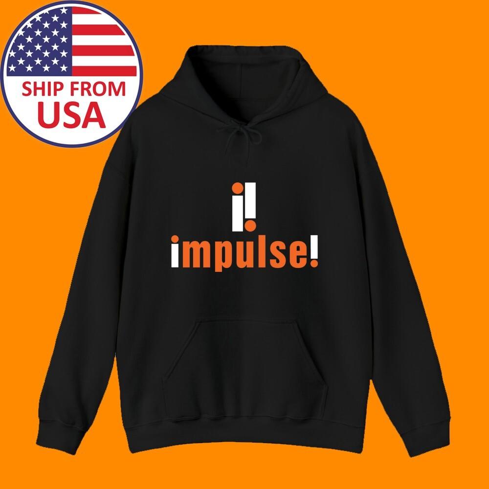 Impulse Records Men#039;s Black Size S3XL Unisex T-Shirt XL