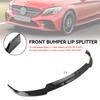 Front Splitter Lip Fit Mercedes Benz C-Class W205 C205 2019-2021 Brabus Style