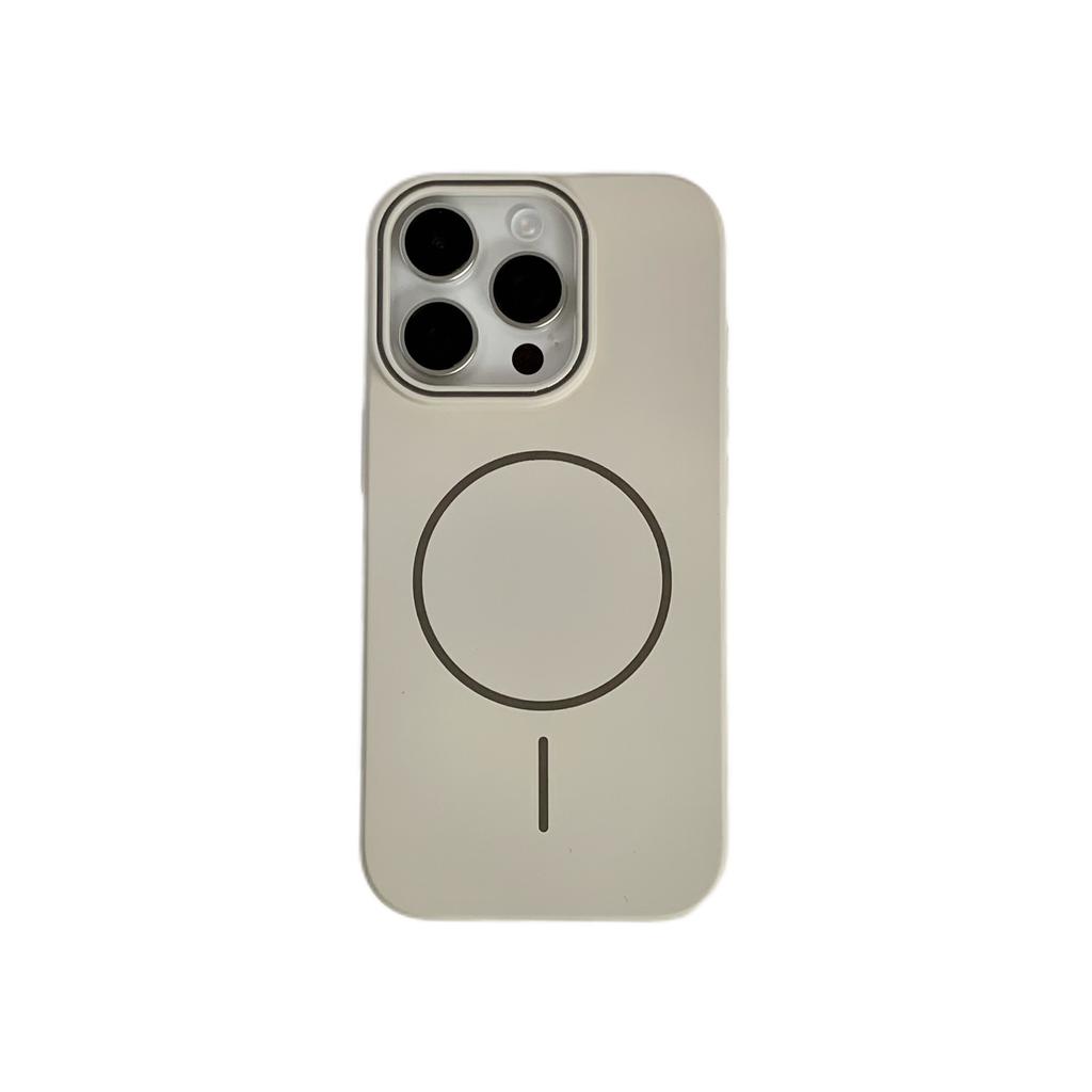 Applicable To Apple 16 Mobile Phone Case PC Skin Feeling Matte Iphone15promax Thin Circle Magnetic Suck 14 Simple 13 Hard Shell