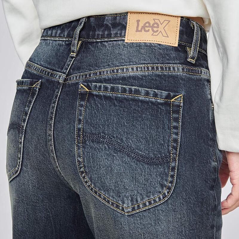 Lee Women's Retro Straight-Leg Dark Blue Jeans