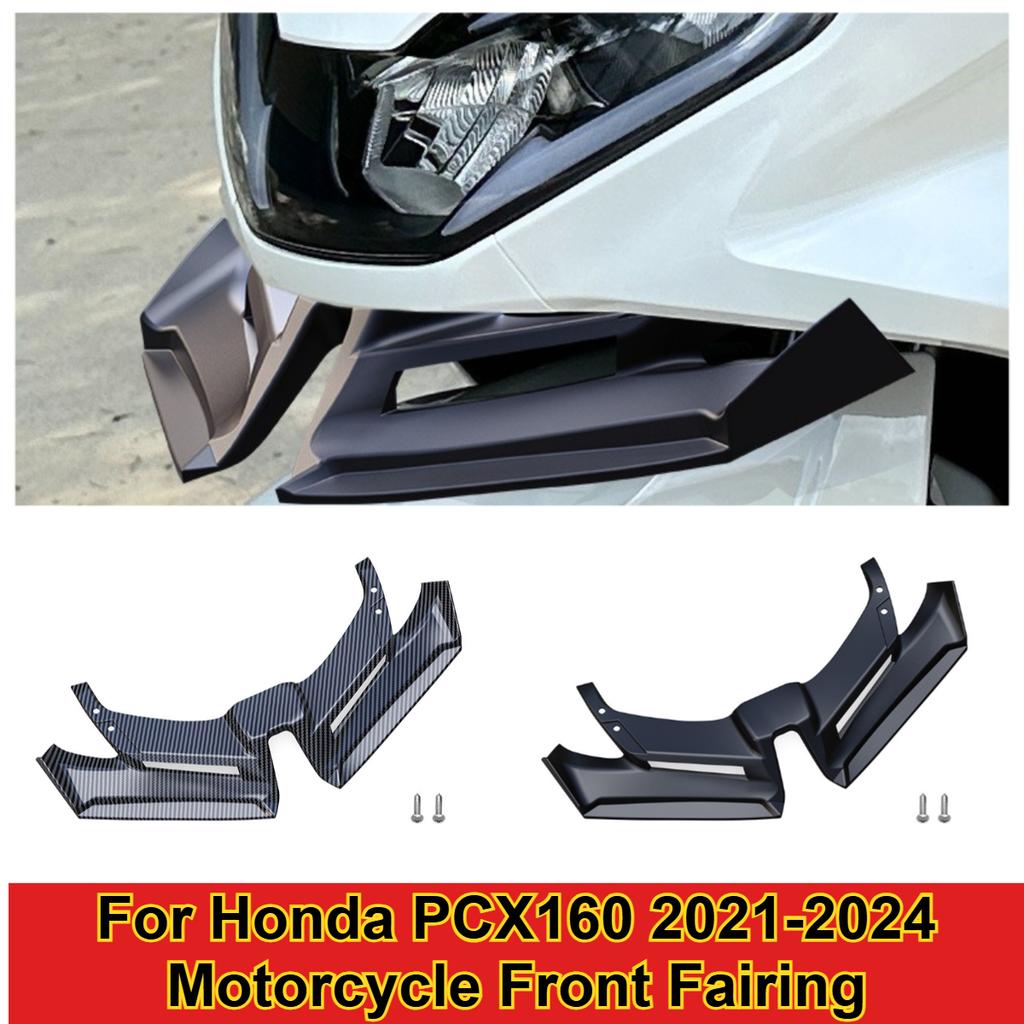 Extension de carénage avant de moto, couvercle d'aile aérodynamique, extension de pare-brise, accessoire de carénage inférieur pour Honda PCX160 2021-