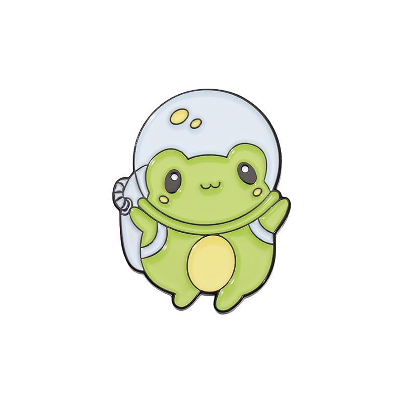 Stylish Cartoon Brooch Pin In Alloy With Fun Space Elements For Fashionable Accessorizing