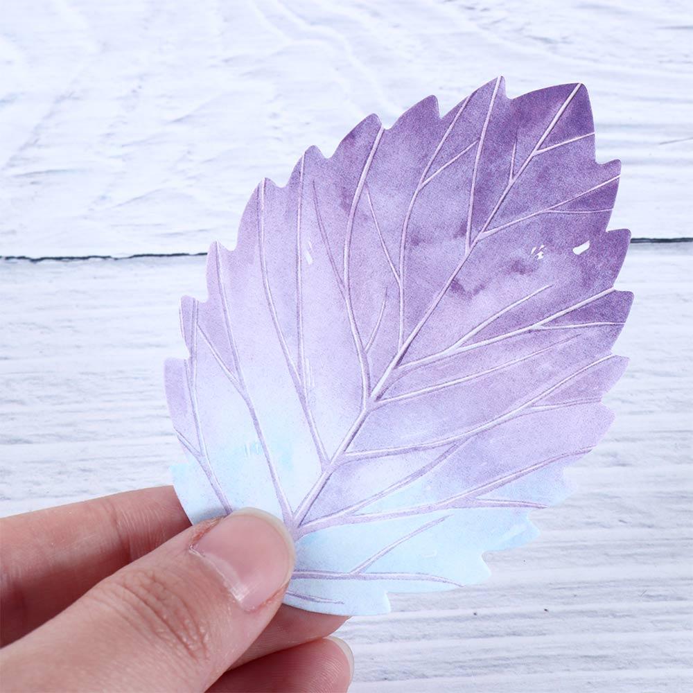 Plant Leaf Self-Adhesive Supplies Notes School Office Memo Pad Sticky Note Bookmark Notebook