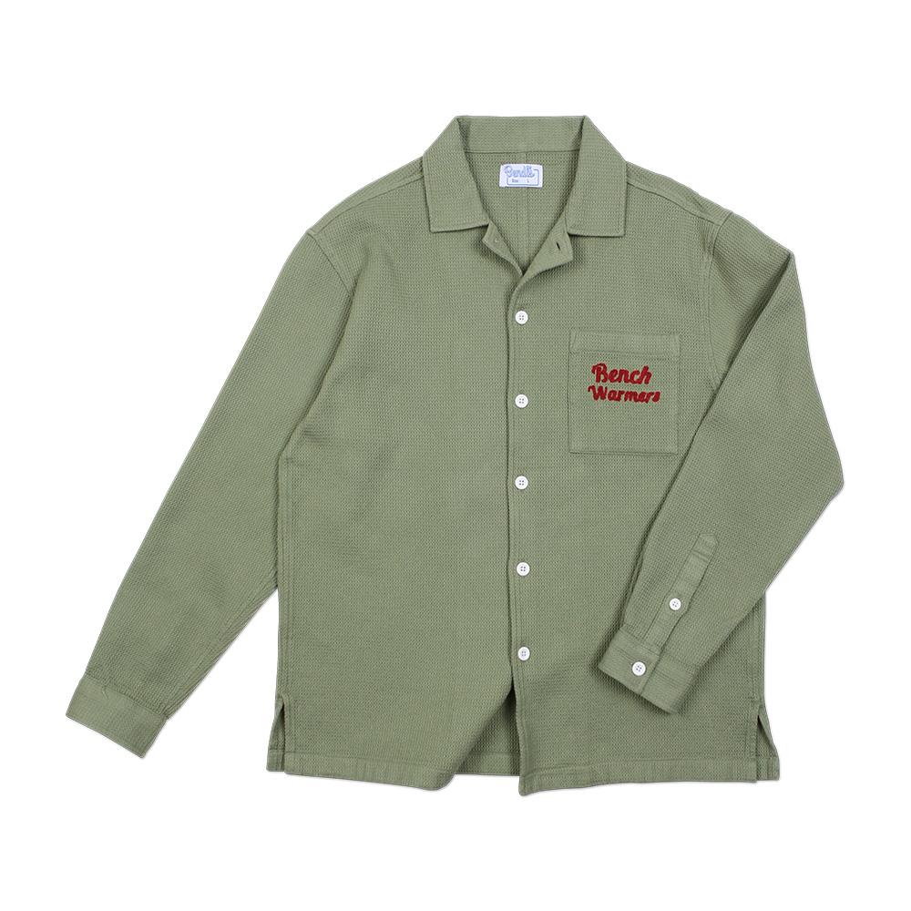 Bendles Waffle Shirt - Khaki Khaki/M