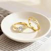 Entwined Green Silk Adjustable Couple Rings - 2025 Niche Design for Men & Women