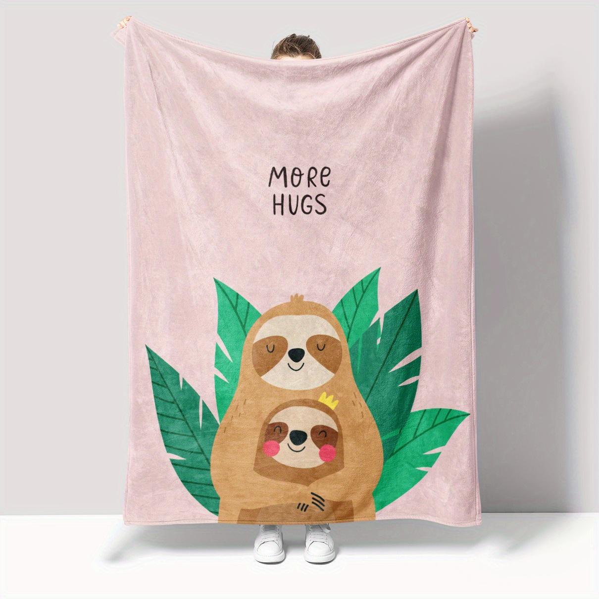 

Фланелевое одеяло для мамы и малыша-ленивца (50х60 дюймов) - Уютный, мягкий и теплый