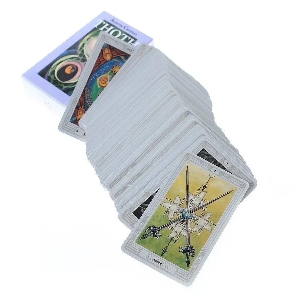 Thoth Tarot Cards 78 Cards Deck Mysterious Divination Oracle Playing Card Board Game Playing Games Card Board Game
