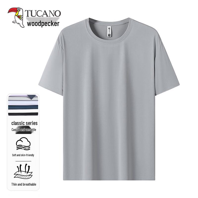 

TUCANO Men s Ice Silk Quick-Dry Casual Short-Sleeve T-Shirt XL