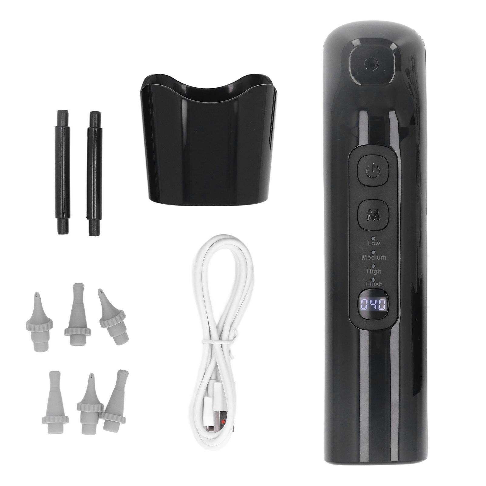 

Набір для промивання вух для видалення вушної сірки IPX7 Водонепроникний Набір для іригації вух з 6 насадками Для чорний