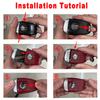 SYENG1 Car Key Cover Replacement Key Case for Alfa Romeo Giulia Stelvio Tonale Carbon Fiber Style