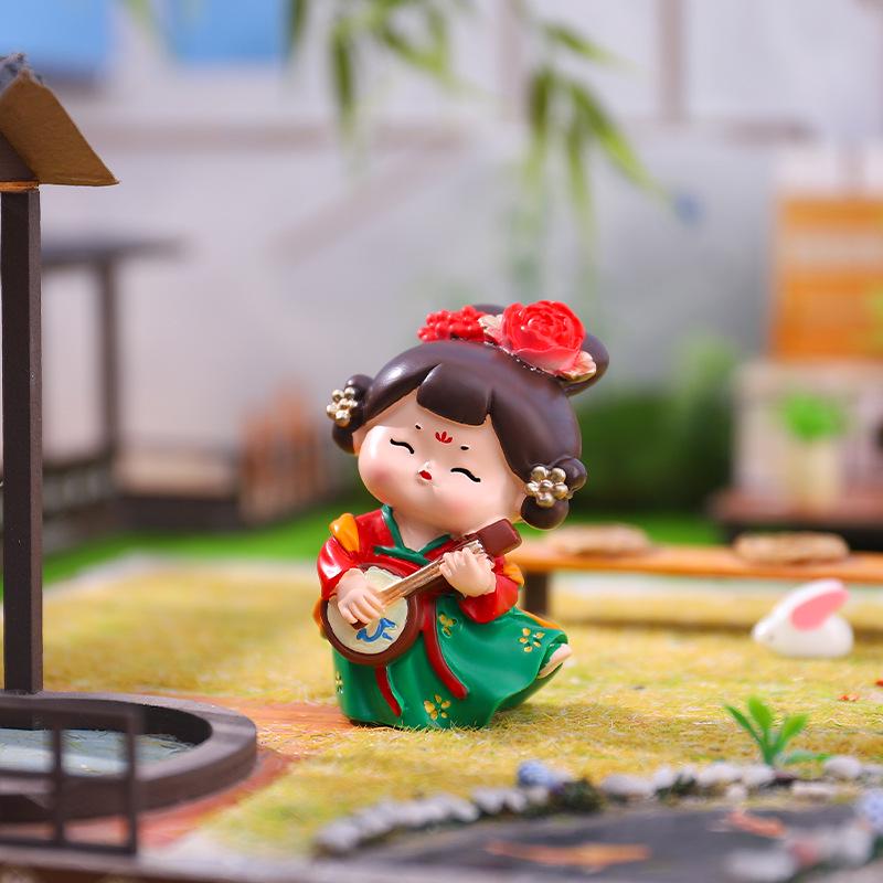 Şarap Dolabı ve Oturma Odası İçin Yaratıcı Retro Prenses Figür Dekorasyonu