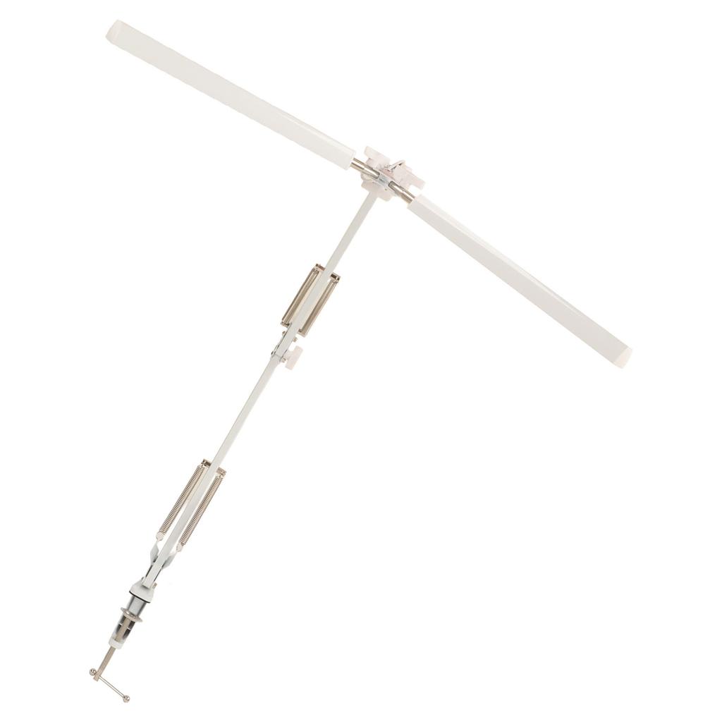 Double Headed Clip Table Lamp Folding Long Swing Arm Eye Care Brightness Adjustable Study Reading